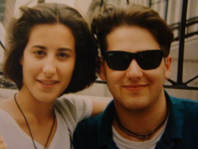Rachael Komissaroff and Alan Komissaroff during their high school days